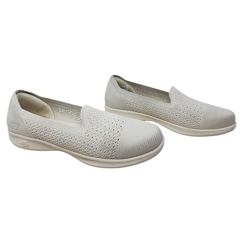 Skechers Slip On Sneakers 11 Go-Step Lite Natural Stretch Fit Goga Mat Walk Shoe